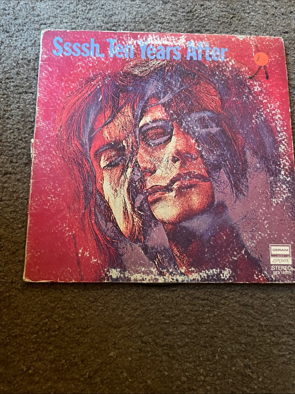Ssssh, Ten Years After Vinyl LP - Red Album Cover